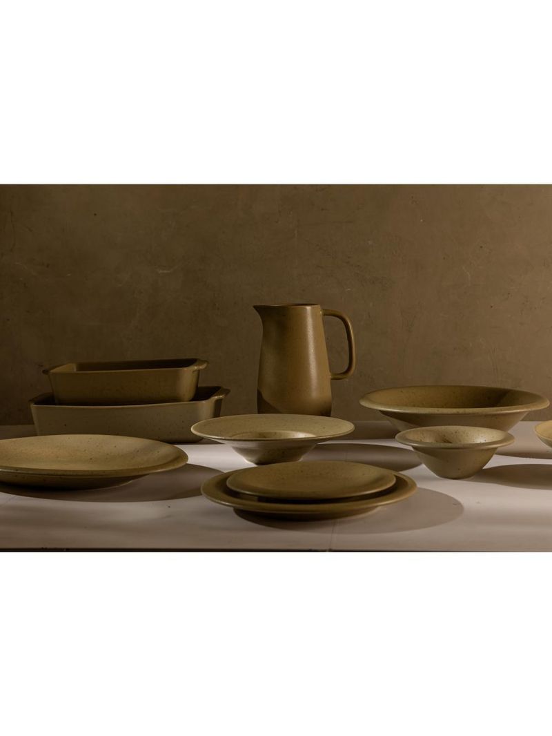 Refratário wolff mist de cerâmica verde matte 28cm x 17cm