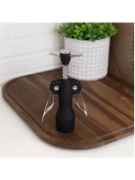 Saca rolhas wolff julia preto de zamac e plástico 19cm