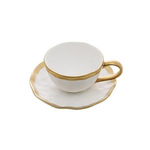 Xícara para chá wolff dubai branco de porcelana 200ml