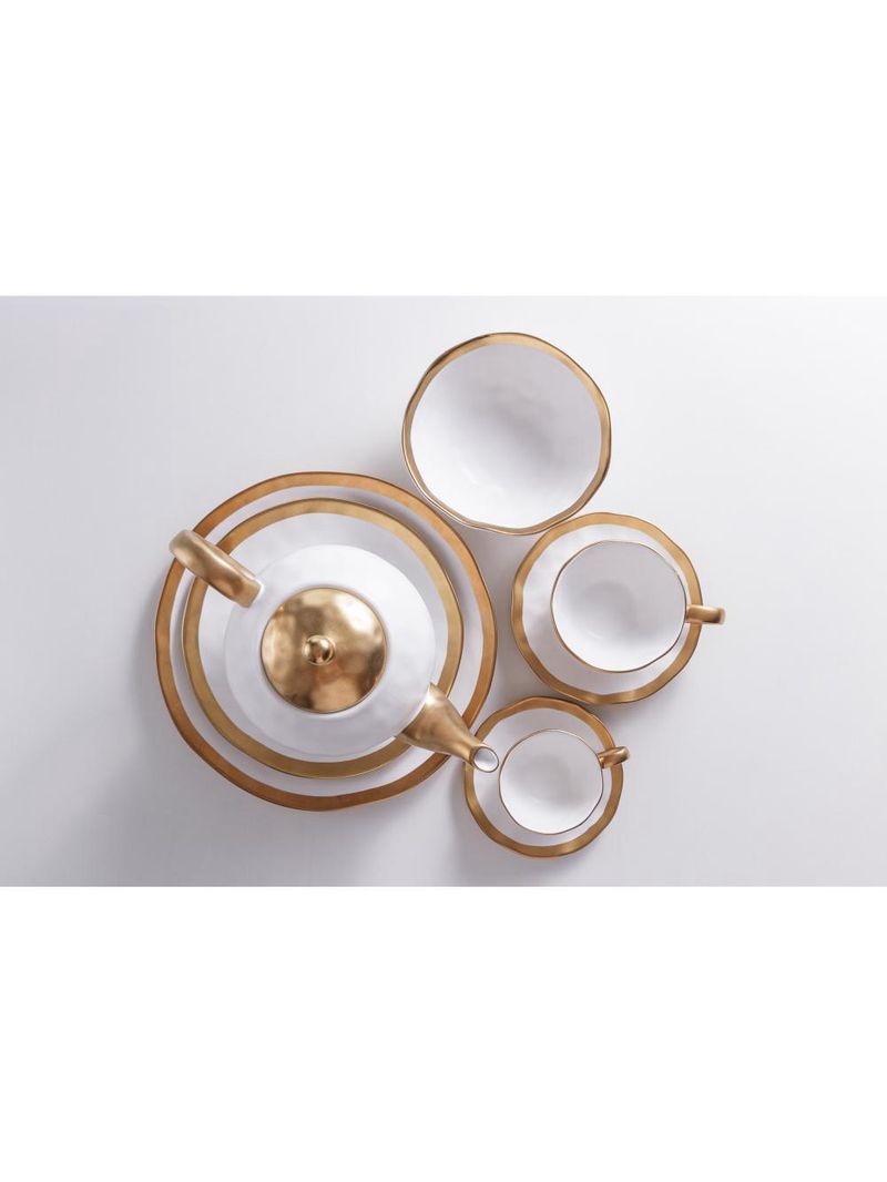 Xícara para chá wolff dubai branco de porcelana 200ml