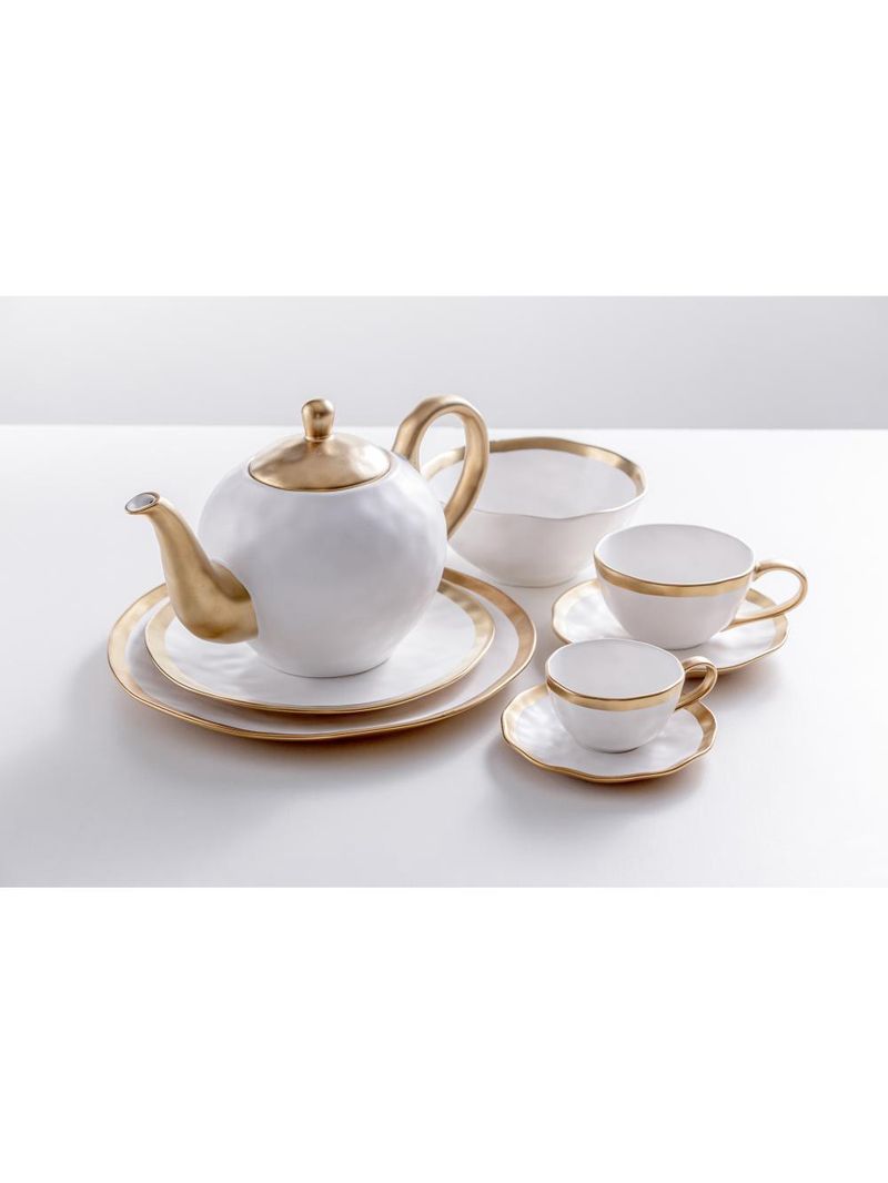 Xícara para chá wolff dubai branco de porcelana 200ml