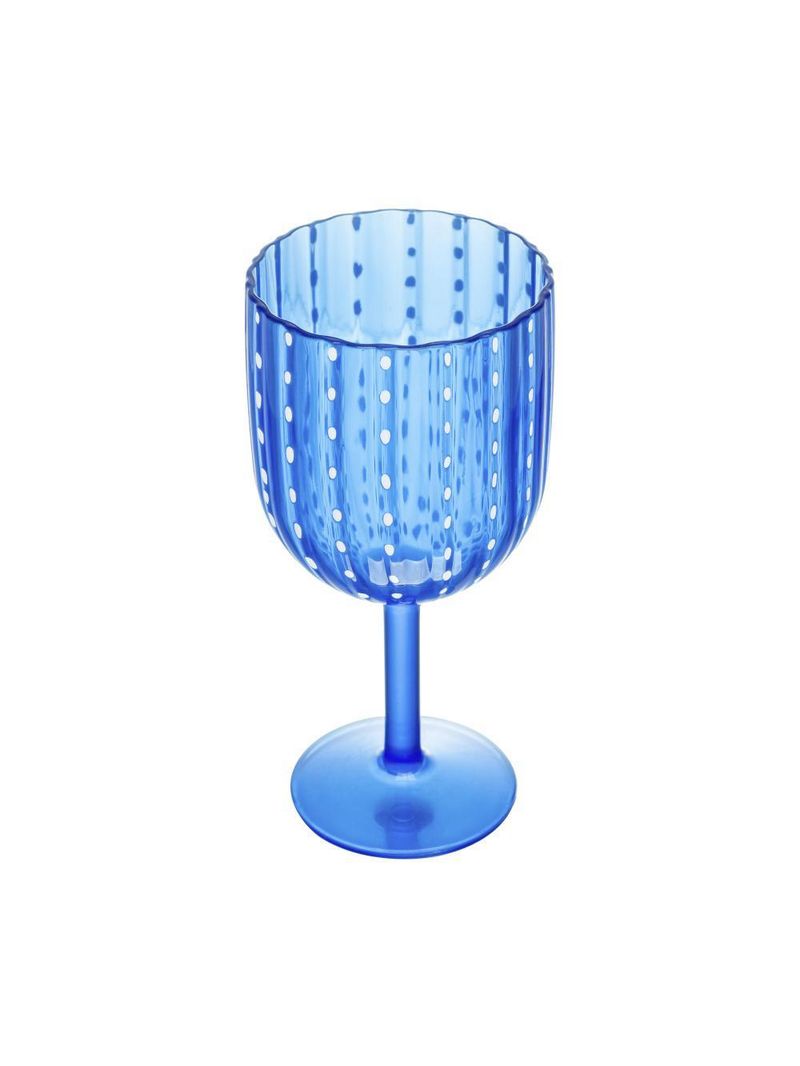 Taça wolff orquídea de acrílico azul 350ml