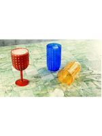 Taça wolff orquídea de acrílico azul 350ml