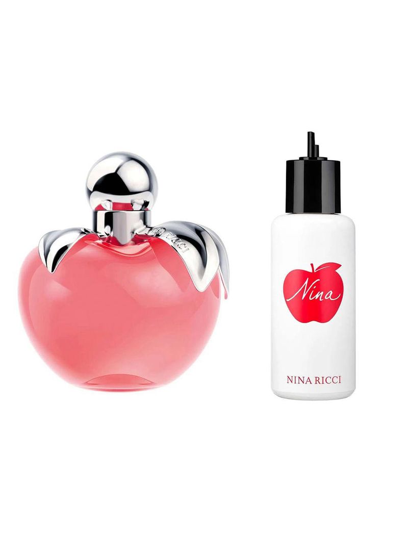 Nina ricci coffret kit nina  - perfume feminino edt + refil edt