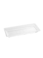 Travessa wolff pearl de cristal 30cm x 13cm x 3cm