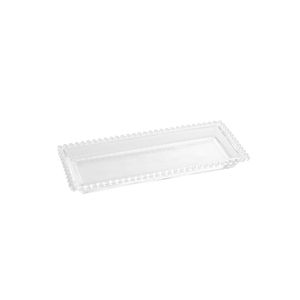 Travessa wolff pearl de cristal 30cm x 13cm x 3cm