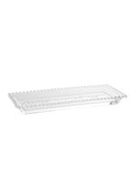 Travessa wolff pearl de cristal 30cm x 13cm x 3cm
