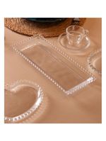 Travessa wolff pearl de cristal 30cm x 13cm x 3cm
