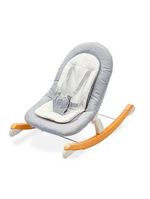 Cadeira de descanso bouncer eternity cinza mescla e branco - singular baby