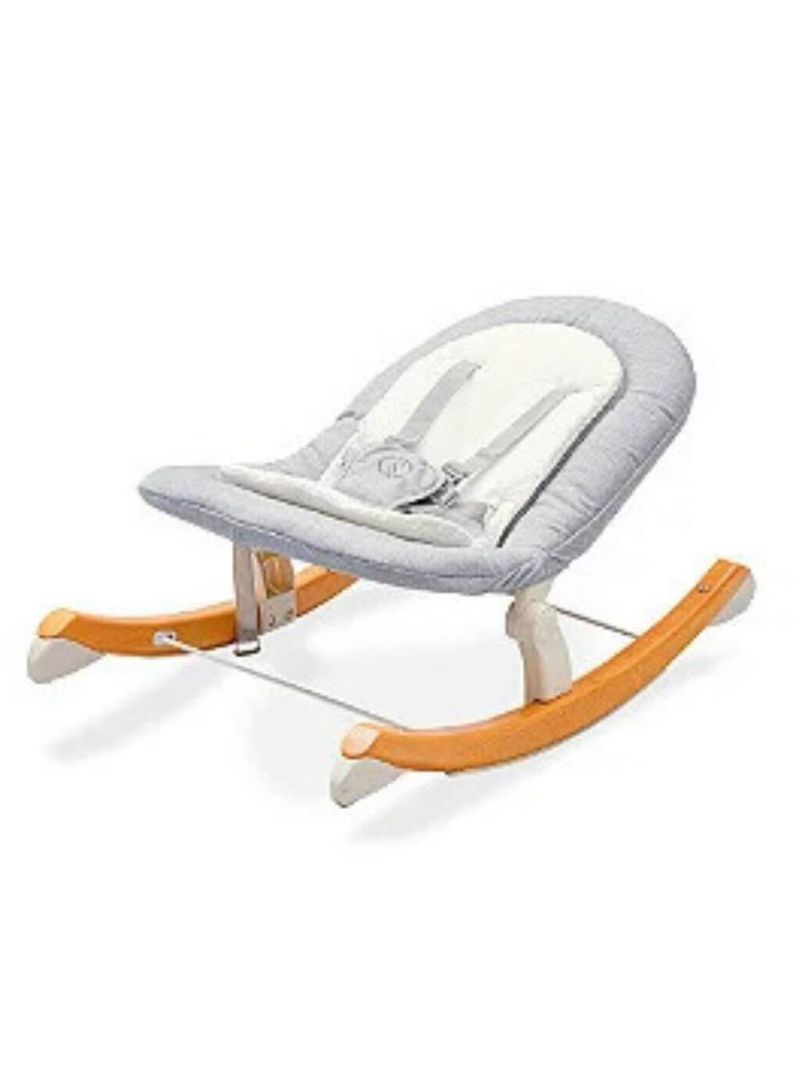 Cadeira de descanso bouncer eternity cinza mescla e branco - singular baby