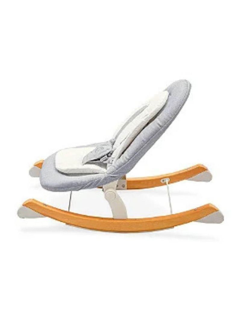 Cadeira de descanso bouncer eternity cinza mescla e branco - singular baby