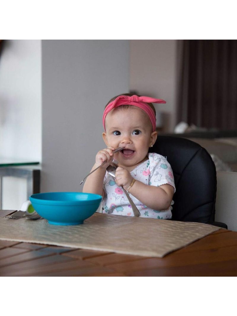 Cadeira de alimentação portátil e ultracompacta toast black lush - infanti