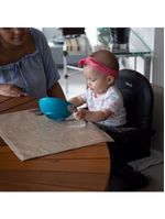 Cadeira de alimentação portátil e ultracompacta toast black lush - infanti