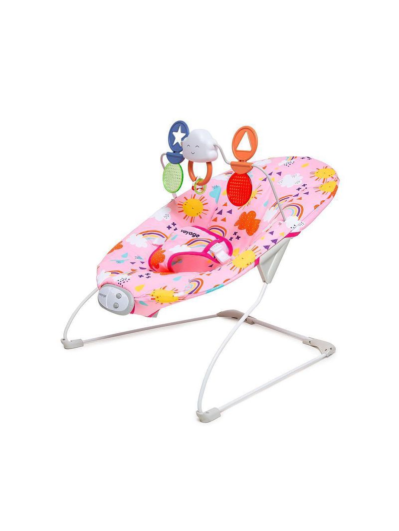 Cadeira de descanso bouncer relax rosa solar - voyage