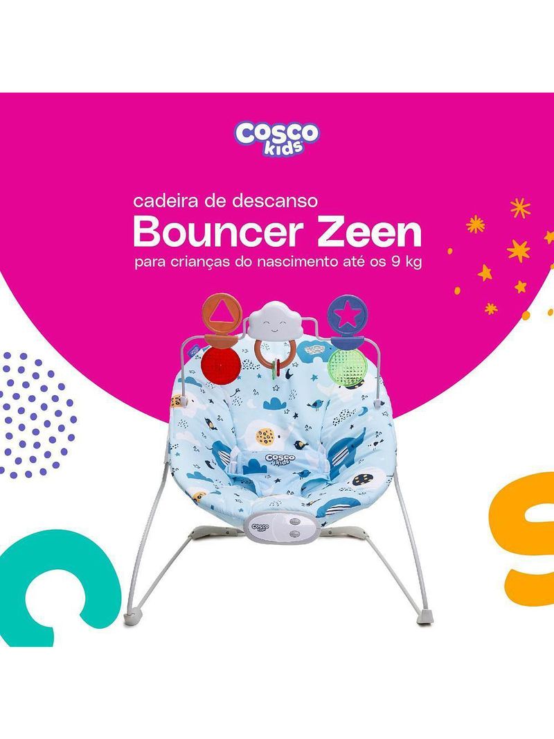 Cadeira de balanço bouncer zeen azul - cosco