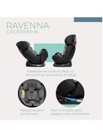 Cadeirinha de carro ravenna 0 a 36kg  cinza - infanti