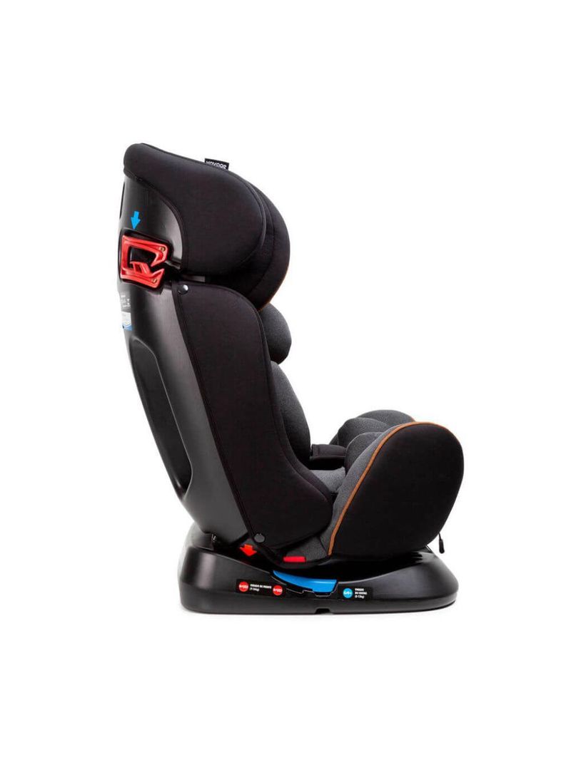 Cadeirinha de carro legacy 0 a 36 kg preta e cinza - voyage