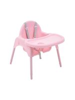 Cadeirinha de alimentação macaron rosa - voyage