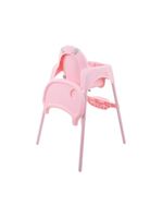 Cadeirinha de alimentação macaron rosa - voyage