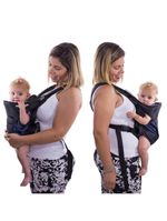 Canguru para bebê i love travel black - infanti