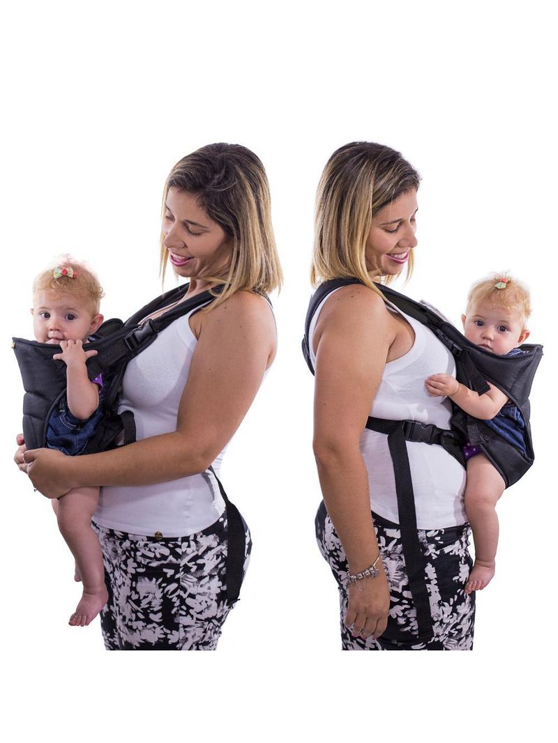 Canguru para bebê i love travel black - infanti