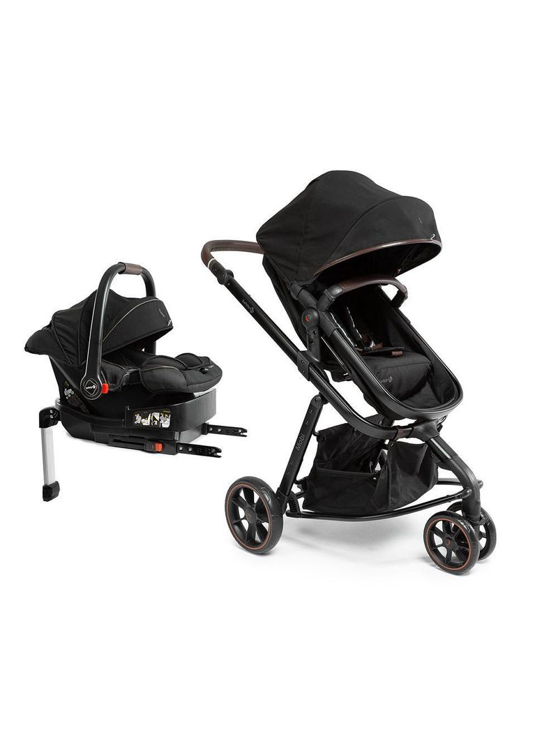 Carrinho com bebê conforto travel system mobi+ reserva isofix black - safety 1st