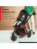 Carrinho com bebê conforto travel system mobi+ reserva isofix black - safety 1st
