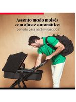 Carrinho com bebê conforto travel system mobi+ reserva isofix black - safety 1st