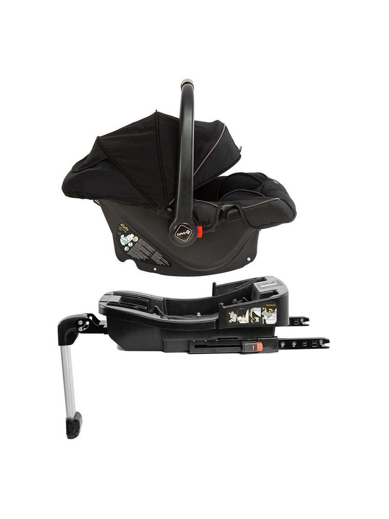 Carrinho com bebê conforto travel system mobi+ reserva isofix black - safety 1st