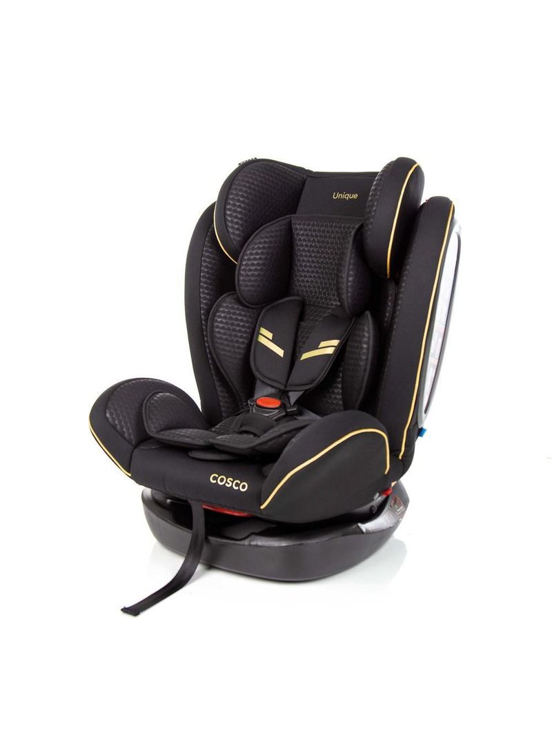 Cadeirinha de carro unique 0 a 36kg preto ouro - cosco