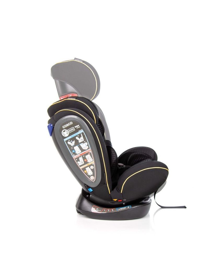 Cadeirinha de carro unique 0 a 36kg preto ouro - cosco