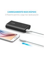 Cabo Micro USB PowerLine 1,8m Anker - Fibra de aramida super resistente - Carga rápida 2A - Garantia 5 anos