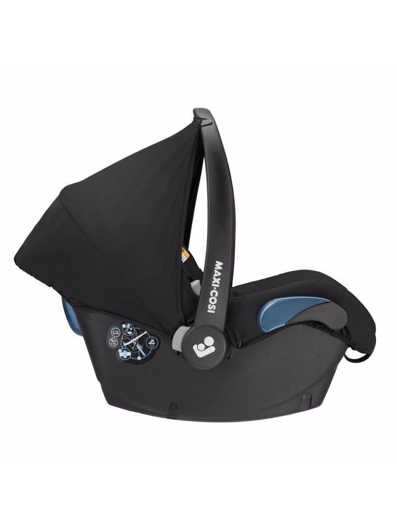 Carrinho com bebê conforto travel system leona² trio essential black - maxi-cosi