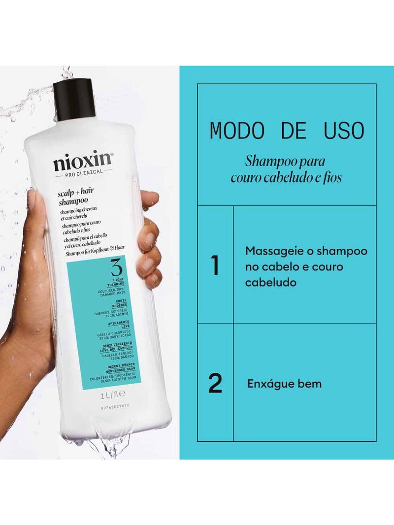 Shampoo nioxin system 3