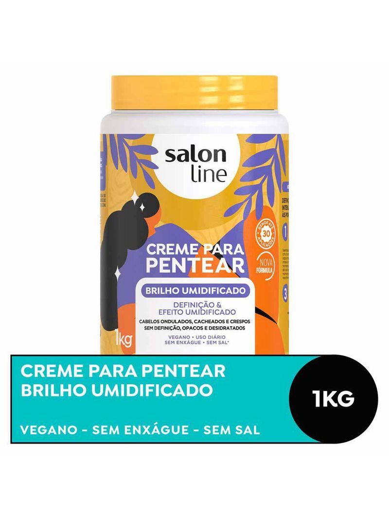 Salon line brilho umidificado - creme para pentear