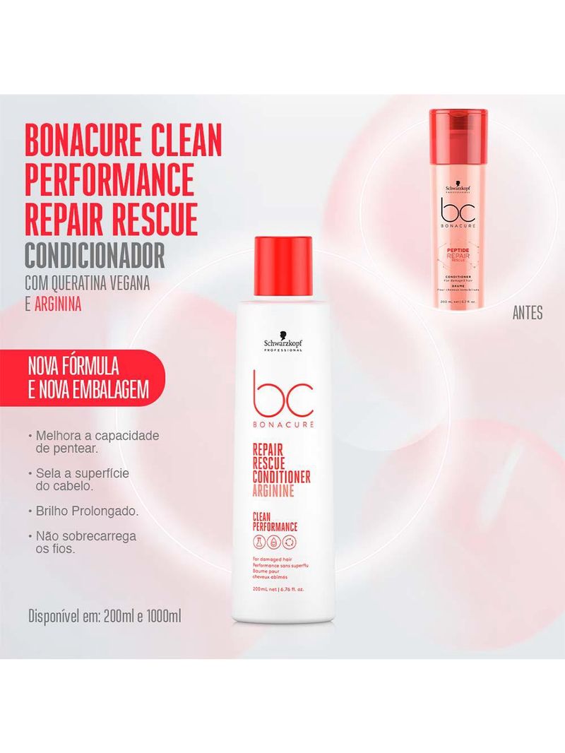 Schwarzkopf bc clean performance  repair rescue - condicionador