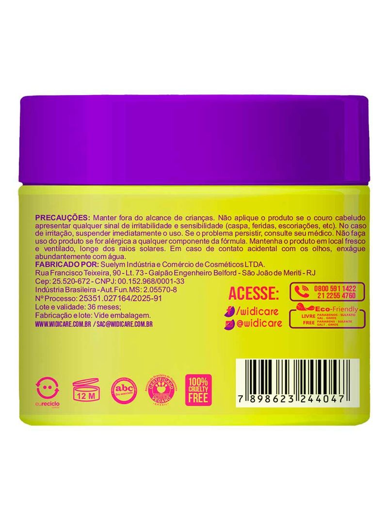 Máscara widi care juba butter oil ultranutritiva