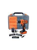 Parafusadeira/furadeira 3/8 12v + 31 acessórios black+decker