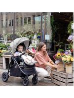 Carrinho de bebê versatrax e travel system trio pebble cinza - joie