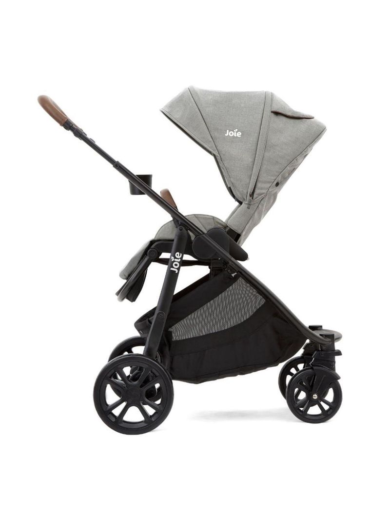 Carrinho de bebê versatrax e travel system trio pebble cinza - joie