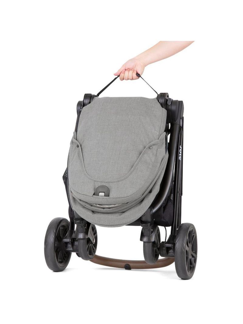 Carrinho de bebê versatrax e travel system trio pebble cinza - joie