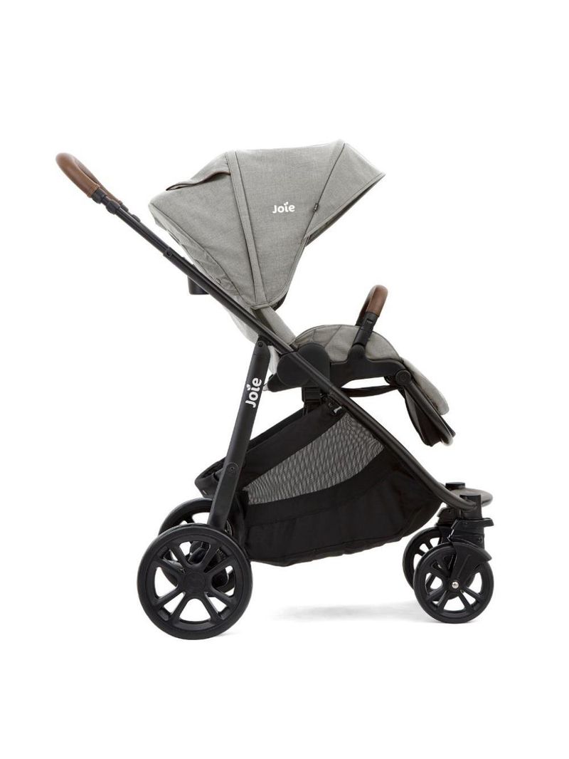 Carrinho de bebê versatrax e travel system trio pebble cinza - joie