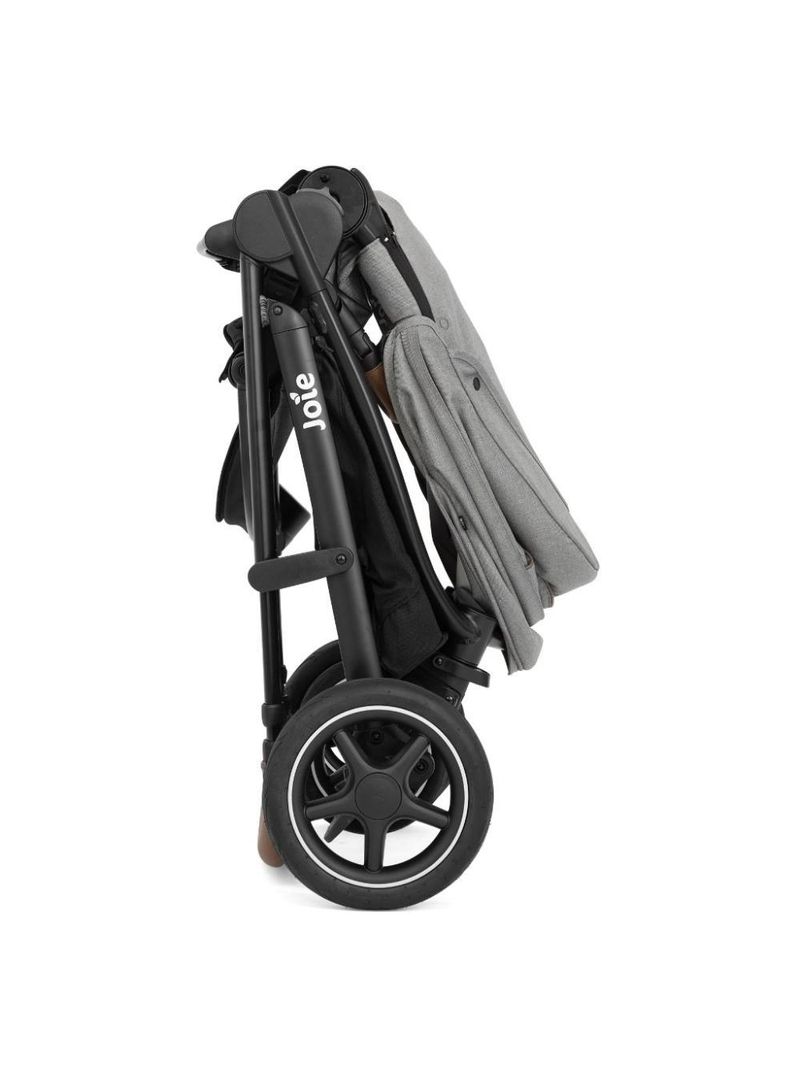 Carrinho de bebê versatrax e travel system trio pebble cinza - joie