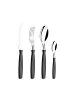 Faqueiro itaparica 16 peças preto pote brinox