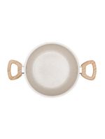 Jogo de panelas 10 peças cerâmica antiaderente creme neuhaus