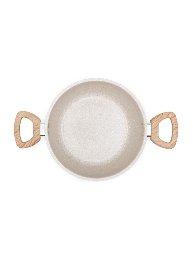 Jogo de panelas 10 peças cerâmica antiaderente creme neuhaus