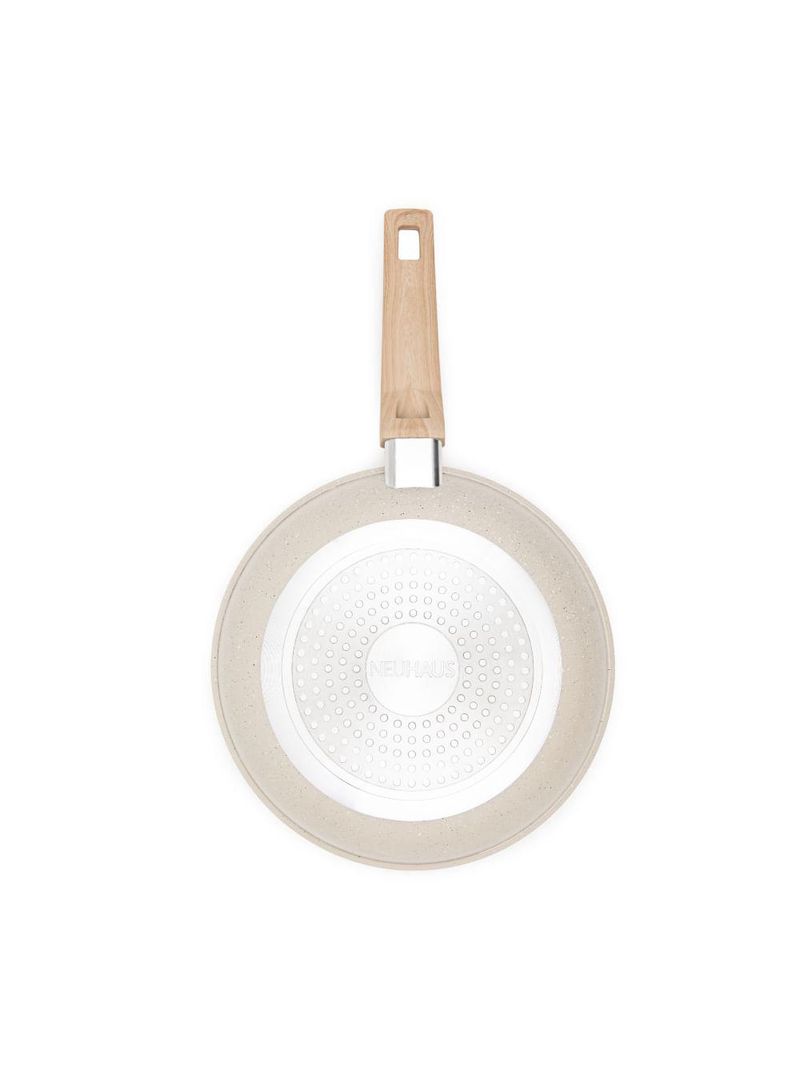 Jogo de panelas 10 peças cerâmica antiaderente creme neuhaus