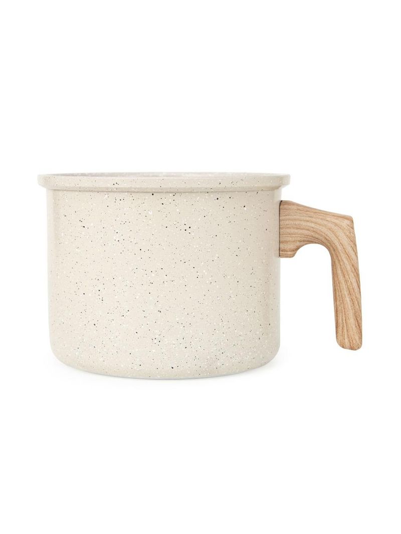 Jogo de panelas 10 peças cerâmica antiaderente creme neuhaus