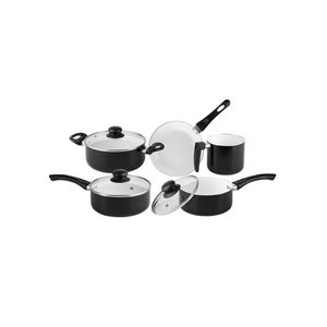 Jogo de panelas roma 5 peças preto hauskraft