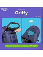 Carrinho de bebê griffy jeans - cosco